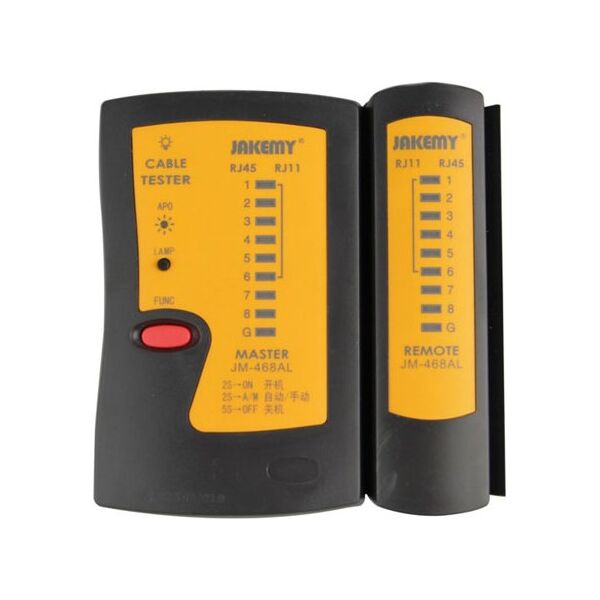 Τελεστής καλωδίων Lan, Jakemy JM-486AL, με φως LED, Μαύρο - 17620