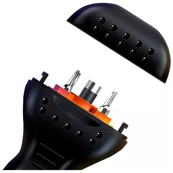 Screwdriver and opener kit Jakemy OP17, 9in1, Plastic, Black - 17643