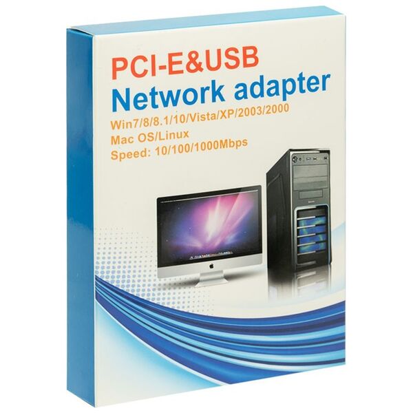 Network adapter No brand, RTL8211E, LAN, RJ45, PCI-E, 10/100Mbps - 19022