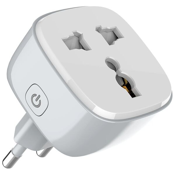 Smart socket LDNIO SCW1050, 220V, 10A, Wi-Fi, Tuya Smart, White - 40297