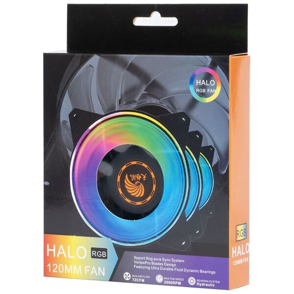 Ανεμιστήρας No brand, 120mm, LED, MOLEX, Μαυρο - 63071