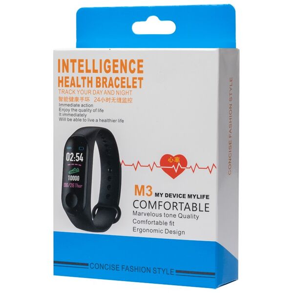 Smart bracelet No brand M3, 18mm, Bluetooth, IP67, Different colors   - 73047