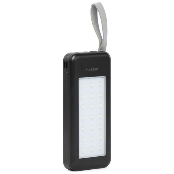 Φορητός Φορτιστής Earldom ET-PB48, 10000mAh, Φακός LED, Μαυρο - 87059