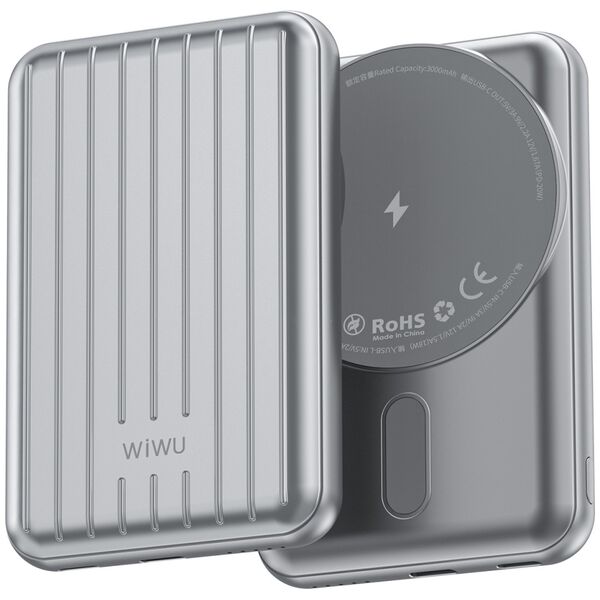 Φορητός Φορτιστής WiWu PP02, 5000mAh, 20W, Qi, MagSafe, Διαφορετικα χρωματα - 87082