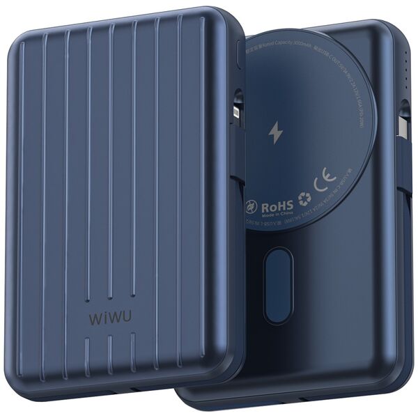 Φορητός Φορτιστής WiWu PP03, 10000mAh, 22.5W, Qi, MagSafe, Διαφορετικα χρωματα - 87083