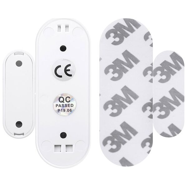 Smart sensor No brand PST-WD002, For Door/Window, Wi-Fi, Tuya Smart, White - 91001