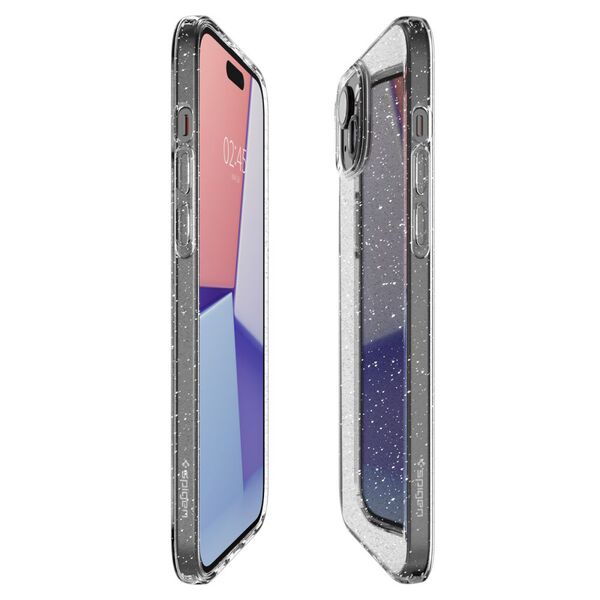 Spigen Huse pentru iPhone 15 - Spigen Liquid Crystal Glitter - Crystal Quartz 8809896751094 έως 12 άτοκες Δόσεις