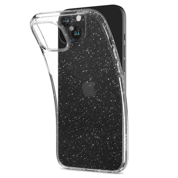 Spigen Huse pentru iPhone 15 Plus - Spigen Liquid Crystal Glitter - Crystal Quartz 8809896749879 έως 12 άτοκες Δόσεις