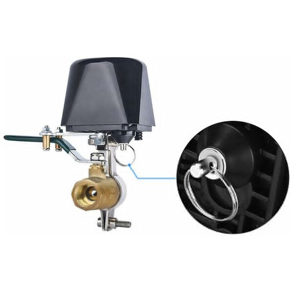 Smart manipulator No brand PST-FM400, For Handle valve, Wi-Fi, Tuya Smart, Black - 91007