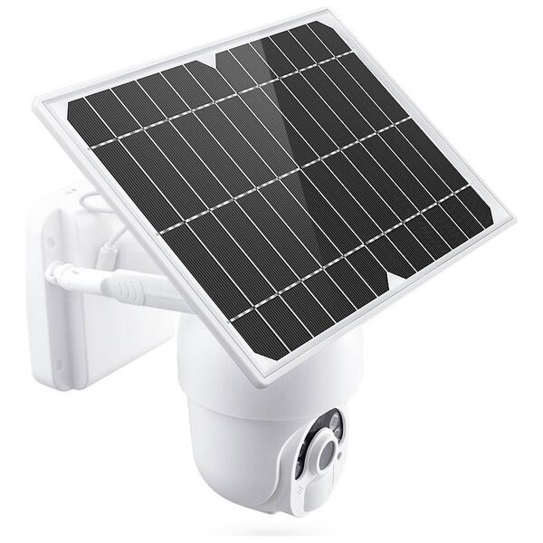Smart security camera No brand PST-S20-WiFi, 2.0Mp, PTZ, Solar panel, Outdoor, Wi-Fi, Tuya Smart, White - 91033