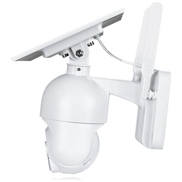 Smart security camera No brand PST-S20-WiFi, 2.0Mp, PTZ, Solar panel, Outdoor, Wi-Fi, Tuya Smart, White - 91033