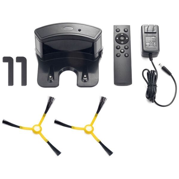 Robot vacuum cleaner No brand PST-M1, Wi-Fi, Tuya Smart, Black - 91041
