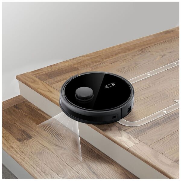 Robot vacuum cleaner No brand PST-S6-LWT, Laser, Wi-Fi, Tuya Smart, Black - 91044