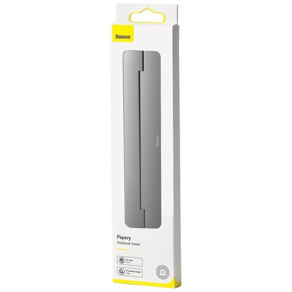 Baseus Baseus Self-adhesive aluminum holder for MacBook ultra (dark gray) 022445 6953156217539 SUZC-0G έως και 12 άτοκες δόσεις