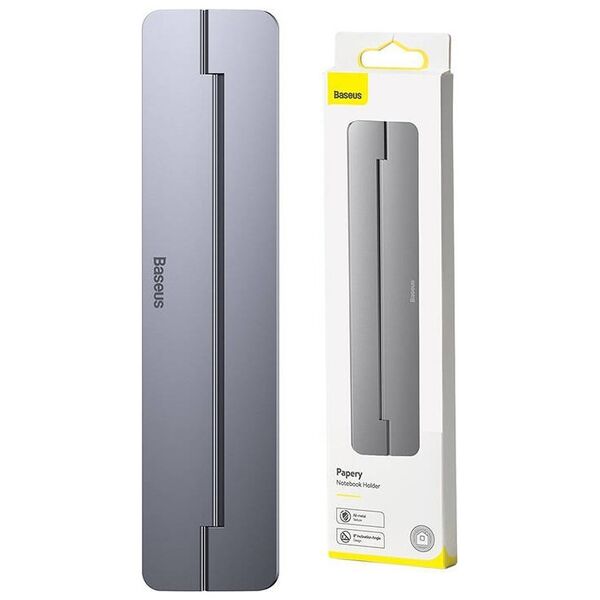 Baseus Baseus Self-adhesive aluminum holder for MacBook ultra (dark gray) 022445 6953156217539 SUZC-0G έως και 12 άτοκες δόσεις