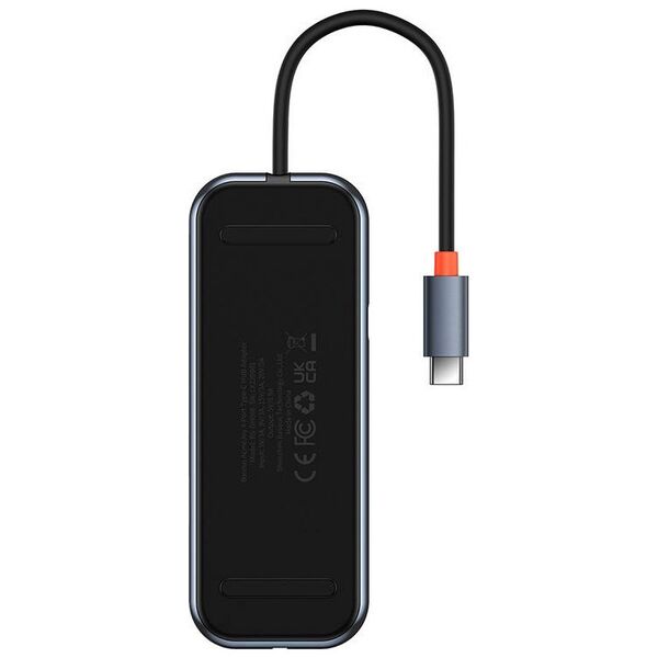 Baseus Hub 4in1 Baseus AcmeJoy Series USB-C to 3xUSB 3.0 + USB-C PD (dark grey) 037755 6932172613891 WKJZ010013 έως και 12 άτοκες δόσεις