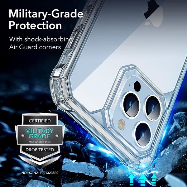 ESR Husa pentru iPhone 13 Pro + 2x Folie - ESR Air Armor 360 - Clear 4894240149638 έως 12 άτοκες Δόσεις