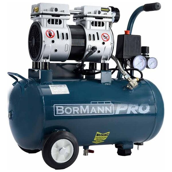 Bormann pro Bat5080 Αεροσυμπιεστης oil-Less 0.75hp/25l 030850 έως 12 Άτοκες Δόσεις