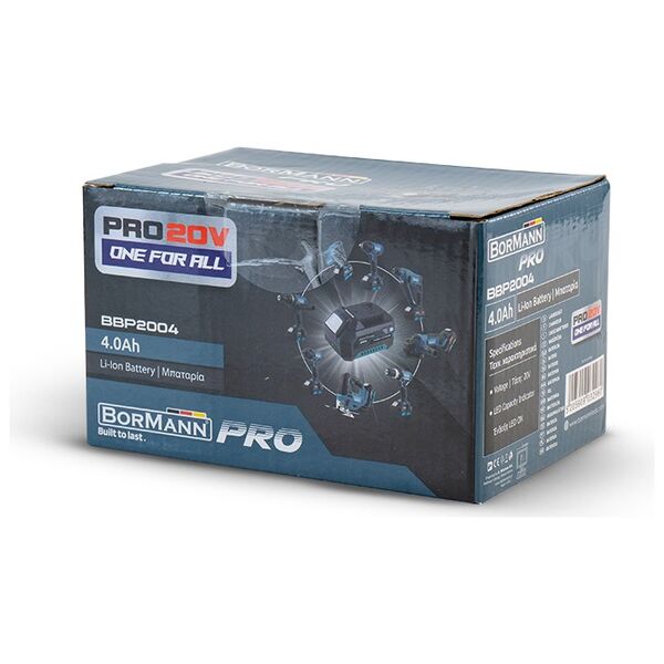 Bormann pro Bbp2004 Μπαταρια 20v li-ion-4.0ah pro 032960 έως 12 Άτοκες Δόσεις