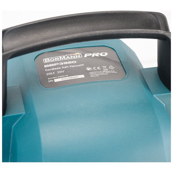 Bormann pro Bbp3920 Σκουπα Σταχτης Μπαταριας, 20v 20l 036418 έως 12 Άτοκες Δόσεις