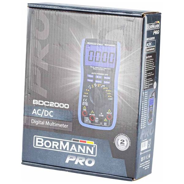 Bormann pro Bdc2000 Πολυμετρο Ψηφιακο Ac/dc 600v 028437 έως 12 Άτοκες Δόσεις