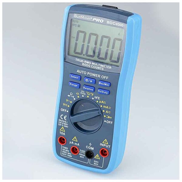 Bormann pro Bdc2000 Πολυμετρο Ψηφιακο Ac/dc 600v 028437 έως 12 Άτοκες Δόσεις