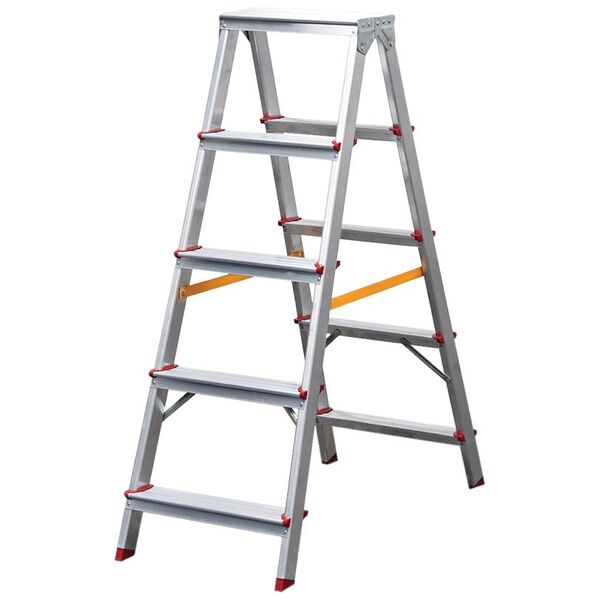 Bormann pro Bhl9040 Σκαλα Αλουμινιου 2x5 Σκαλια, Αντιολισθητικα Σκαλια και Ποδια και Ιμαντες Ασφαλειας 051411 έως 12 Άτοκες Δόσεις