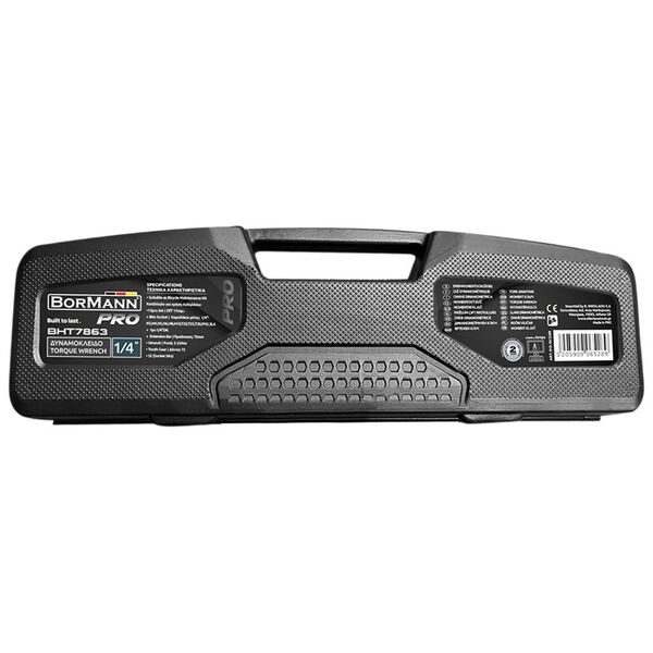 Bormann pro Bht7863 Δυναμοκλειδο 1/4", Ροπης 5-25nm, 72 Δοντια, σετ 13 τεμ σε Κασετινα 065289 έως 12 Άτοκες Δόσεις