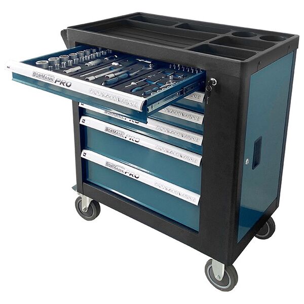 Bormann pro Bwr7600set Εργαλειοφορεας 6 Συρταρια Πλαινο Ντουλαπι και 120 Εργαλεια cr-v 035794 έως 12 Άτοκες Δόσεις