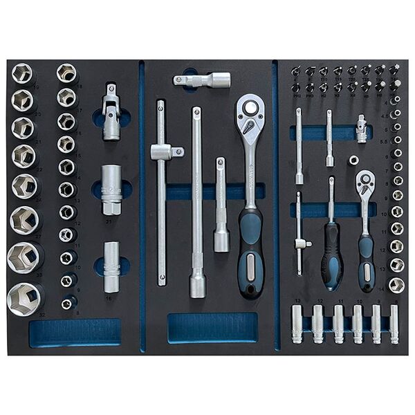 Bormann pro Bwr7600set Εργαλειοφορεας 6 Συρταρια Πλαινο Ντουλαπι και 120 Εργαλεια cr-v 035794 έως 12 Άτοκες Δόσεις