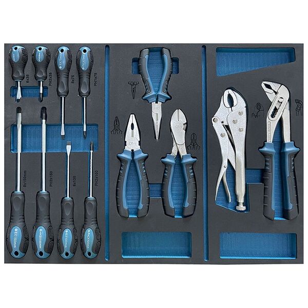 Bormann pro Bwr7600set Εργαλειοφορεας 6 Συρταρια Πλαινο Ντουλαπι και 120 Εργαλεια cr-v 035794 έως 12 Άτοκες Δόσεις