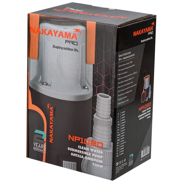 Nakayama pro Np1020 Αντλια Ομβριων 750w 019879 έως 12 Άτοκες Δόσεις