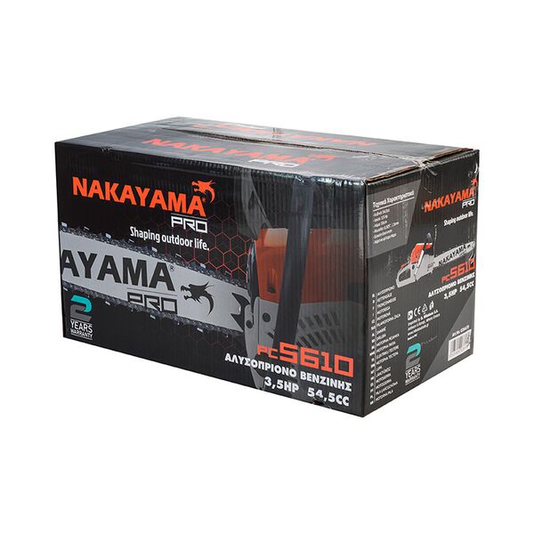 Nakayama pro Pc5610 Αλυσοπριονο Βενζινης 3.5hp, 54,5cc 036470 έως 12 Άτοκες Δόσεις