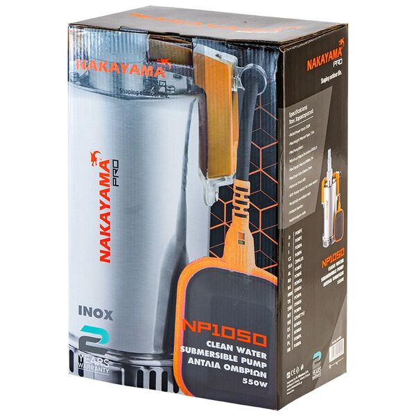 Nakayama pro Np1050 Αντλια Ομβριων Inox 550w 019909 έως 12 Άτοκες Δόσεις
