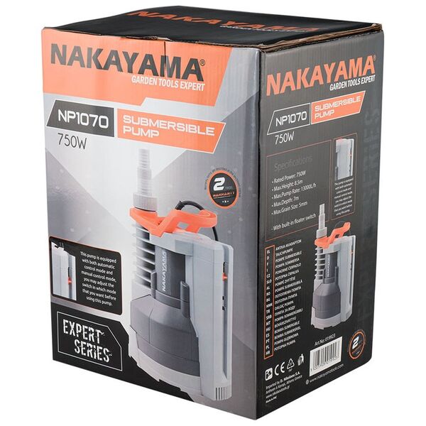 Nakayama pro Np1070 Αντλια Ομβριων Ενσωματωμενο Φλοτερ 750w 019923 έως 12 Άτοκες Δόσεις