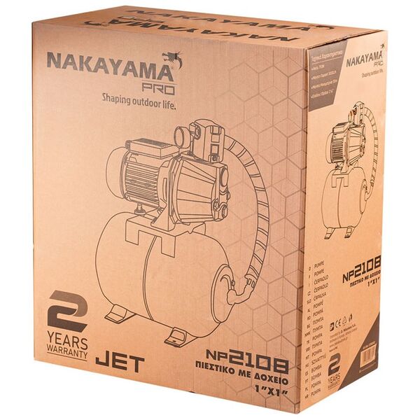 Nakayama pro Np2108 Πιεστικο με Δοχειο Αντλια jet 750w 036043 έως 12 Άτοκες Δόσεις