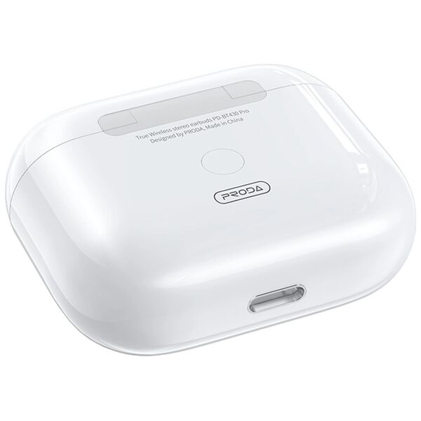 Ακουστικά Bluetooth Remax Proda Earbuds PD-BT430 Pro, ENC, Λευκο - 20737 έως 12 άτοκες Δόσεις