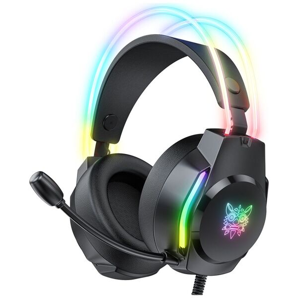 Ακουστικά Onikuma X26, Για PC, Μικρόφωνο, 3.5mm, USB, Μαύρο - 20744 έως 12 άτοκες Δόσεις