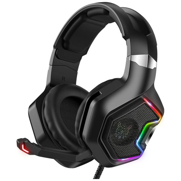 Ακουστικά Onikuma K10, Για PC, Μικρόφωνο, 3.5mm, USB, Μαύρο - 20745 έως 12 άτοκες Δόσεις