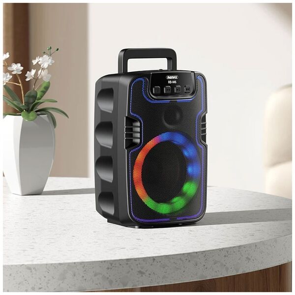 Ηχεἰο Remax Yutry RB-M6, Bluetooth, Καραόκε, USB, FM, AUX, Μαυρο - 22213 έως 12 άτοκες Δόσεις