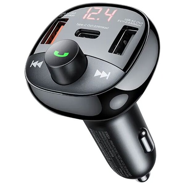Μεταδότης Remax Lodi RCC331, Bluetooth, 54.5W, Μαυρο - 40339 έως 12 άτοκες Δόσεις