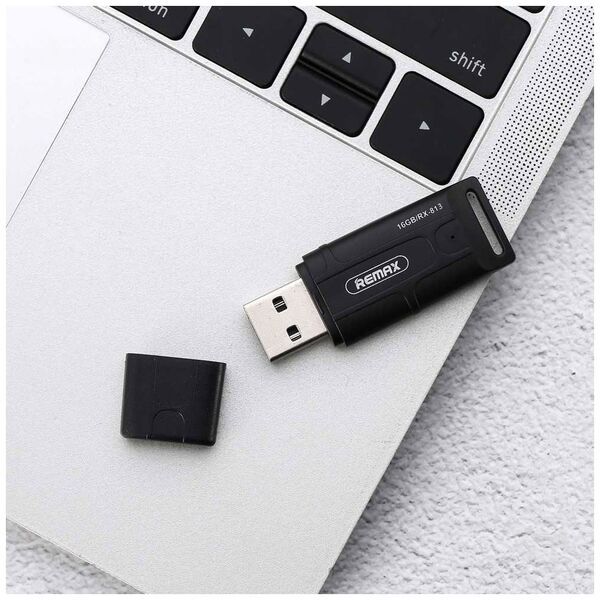 Μνήμη USB Remax RX-813, 32GB, USB 2.0, Μαυρο - 62054 έως 12 άτοκες Δόσεις