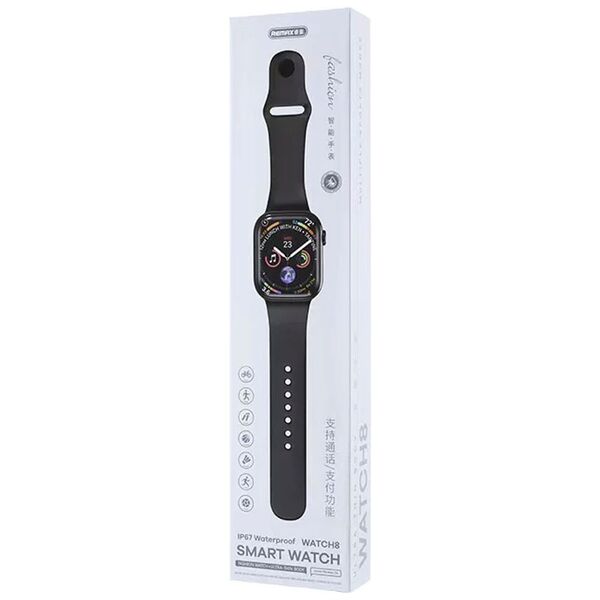 Έξυπνο ρολόι Remax Watch 8, Μαυρο - 73095 έως 12 άτοκες Δόσεις