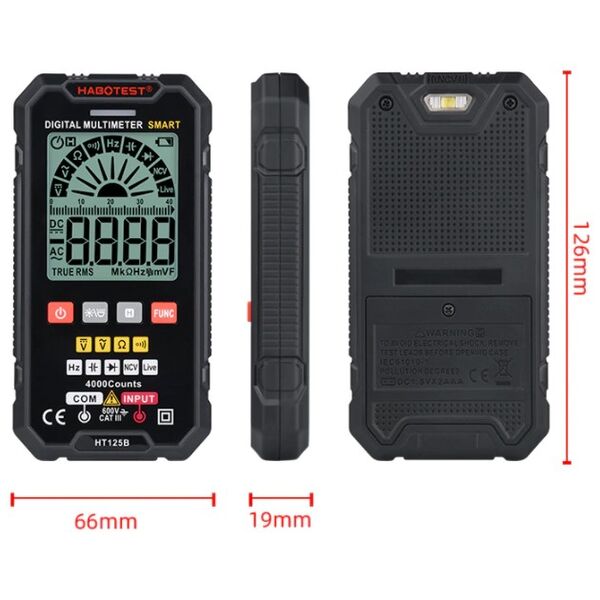 Habotest Digital Universal Multimeter Habotest HT125B 030290 5907489607780 HT125B έως και 12 άτοκες δόσεις