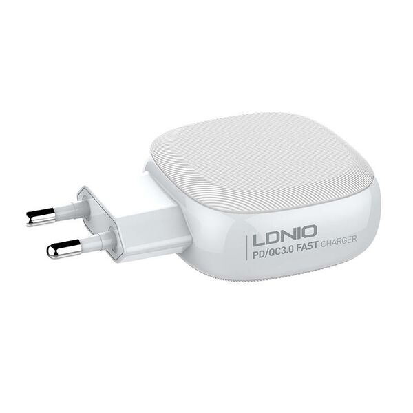 LDNIO Wall charger LDNIO A3510Q, 2x USB + USB-C, PD + QC 3.0, 32W (white) 038554 6933138691052 A3510Q EU έως και 12 άτοκες δόσεις