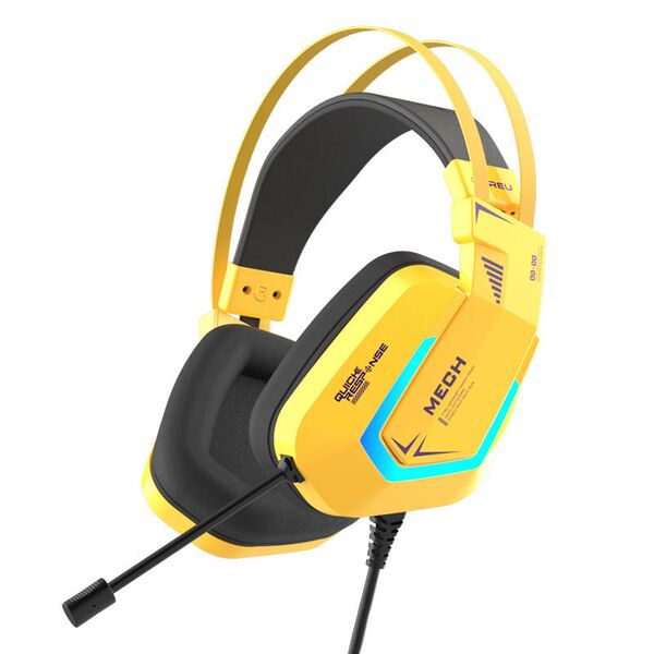 Dareu Gaming headphones Dareu EH732 USB RGB (yellow) 046708 6950589911782 TH649U08603R έως και 12 άτοκες δόσεις