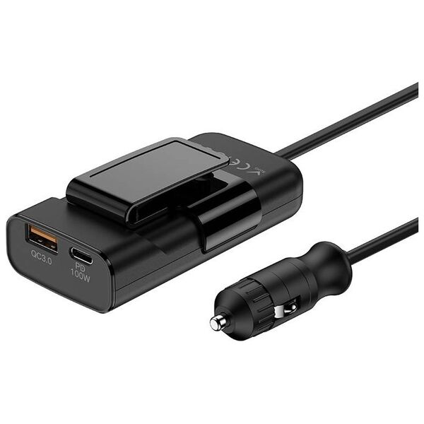 Budi Budi 105W Car Charger, USB + USB-C, PD + QC 3.0 (Black) 050649 6971536925959 069 έως και 12 άτοκες δόσεις