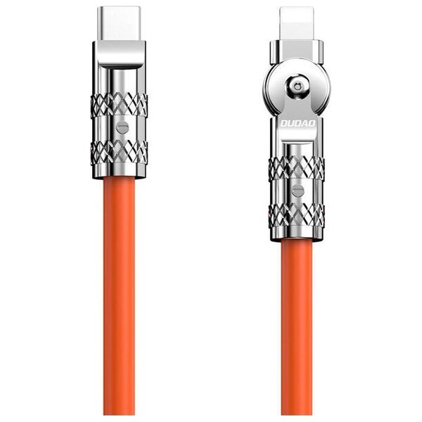 Dudao USB-C to Lightning rotating cable Dudao L24CL 120W 1m (orange) 052478 6973687248406 L24CL έως και 12 άτοκες δόσεις