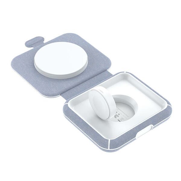 Choetech Wireless charger 2-in-1 Choetech T323, MagSafe & MFI (grey) 052282 6932112105325 T323 έως και 12 άτοκες δόσεις