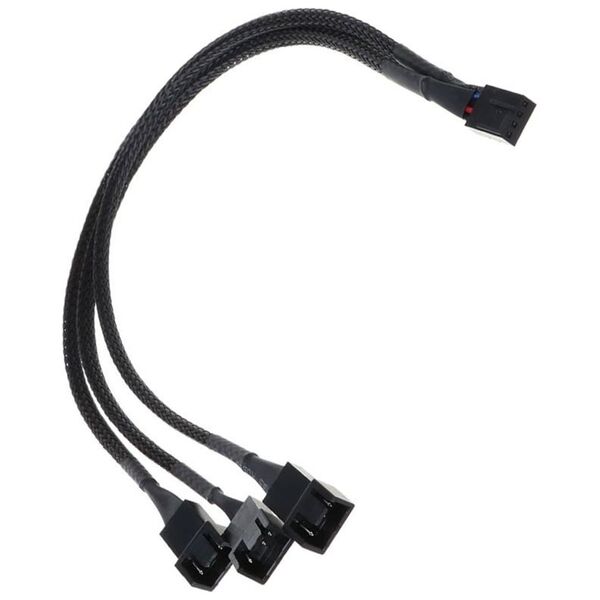 Καλώδιο No brand, Y-Splitter, For fan, 4PIN to 3x4PIN, 0.3m, Μαυρο - 18321 έως 12 άτοκες Δόσεις